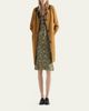 Prada Single-Breasted Suede Coat with Leather Trim - 2