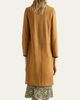 Prada Single-Breasted Suede Coat with Leather Trim - 3