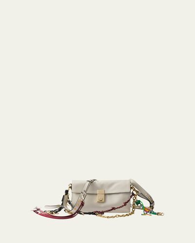 Prada Small Soft Sound Leather Shoulder Bag