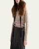 Prada Speckled Wool-Linen Rib Polo Sweater - 4