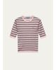 Prada Striped Silk-Cashmere Short-Sleeve Sweater - 1