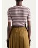 Prada Striped Silk-Cashmere Short-Sleeve Sweater - 3