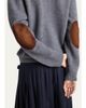 Prada Suede & Wool Knit V-Neck Cardigan - 5