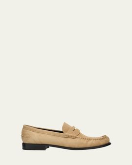 Prada Suede Moccasin Loafers