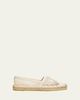 Prada Triangle Logo Crochet Espadrilles - 1