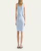 Prada V-Neck Beaded Charm Cotton Rib Dress - 3