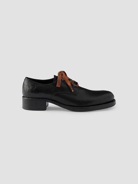 Prada Women's Antiqued Leather Lace-Up Shoes