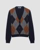 Prada Women's Argyle Cashmere Cardigan - 7