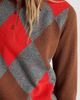 Prada Women's Argyle Cashmere Polo Sweater - 6