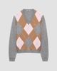 Prada Women's Argyle Cashmere V-Neck Sweater - 7
