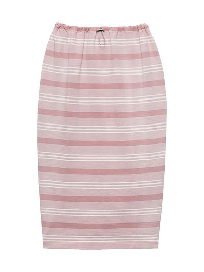 Prada Women's Bayadere Print Pique Skirt