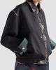 Prada Women's Bonded Leather and Houndstooth Jacket - 4
