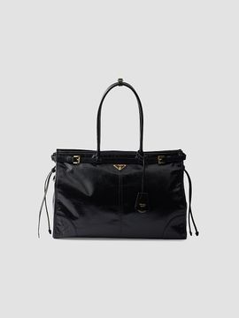 Prada Women's Bonnie Extra-Large Leather Top Handle Bag