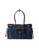 Prada Women's Bonnie Large Denim and Leather Top Handle Bag - 1