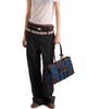 Prada Women's Bonnie Large Denim and Leather Top Handle Bag - 2