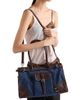 Prada Women's Bonnie Large Denim and Leather Top Handle Bag - 3