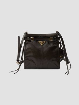 Prada Women's Bonnie Leather Mini Shoulder Bag