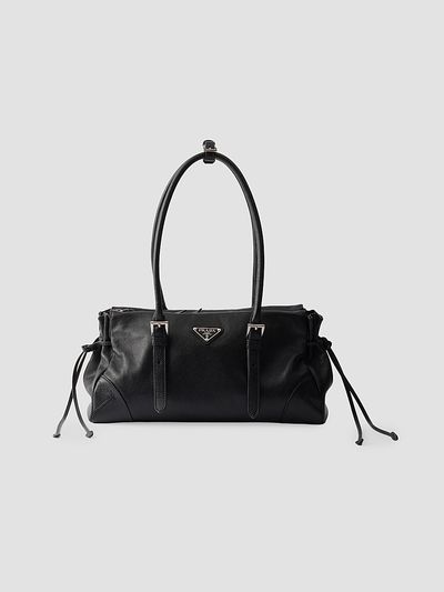 Prada Women's Bonnie Medium Antiqued Leather Top Handle Bag