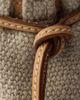 Prada Women's Bonnie Medium Linen and Leather East West Bag - 6