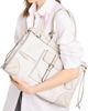 Prada Women's Bonnie Printed Linen and Leather Tote Bag - 4