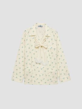 Prada Women's Bouquet Print Old Canvas Shirt