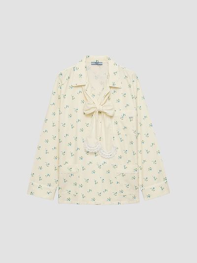Prada Women's Bouquet Print Old Canvas Shirt