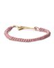 Prada Women's Braided Nappa Leather Bracelet with Metal Ornament - 1