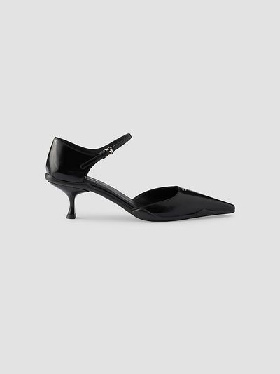 Prada Women's Brushed Leather D'Orsay Pumps