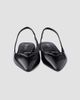 Prada Women's Brushed Leather Slingback Ballerinas - 4