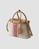 Prada Women's Buckle Canvas and Leather Tote Bag - 2