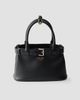 Prada Women's Buckle Small Leather Top Handle Bag with Belt - 1