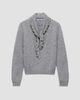 Prada Women's Cashmere Crew-Neck Sweater with Scarf - 1