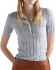 Prada Women's Cashmere, Silk and Linen Polo Sweater - 2