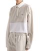 Prada Women's Chambray and Jersey Polo Shirt - 2