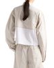 Prada Women's Chambray and Jersey Polo Shirt - 3