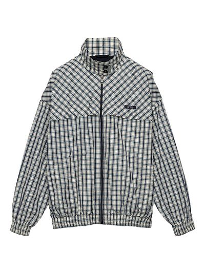 Prada Women's Checked Chambray Blouson Jacket