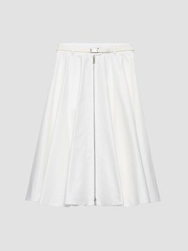 Prada Women's Chino Midi-Skirt with Zipper