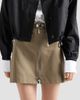 Prada Women's Chino Mini-Skirt with Zipper - 3