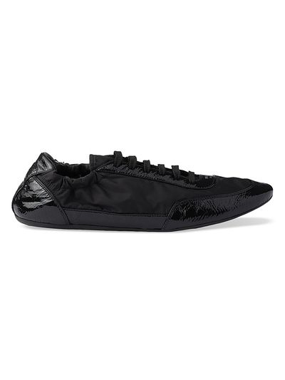 Prada Women's Collapse Re-nylon And Leather Sneakers