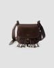 Prada Women's Corsaire Aged Leather Mini Shoulder Bag - 1