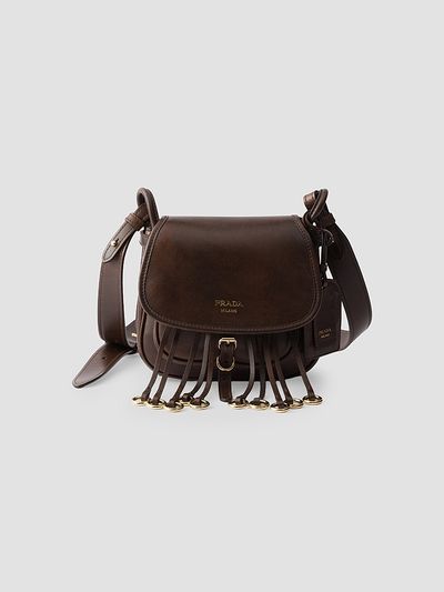 Prada Women's Corsaire Aged Leather Mini Shoulder Bag