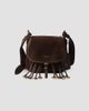 Prada Women's Corsaire Suede Mini Shoulder Bag - 1