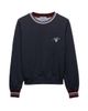 Prada Women's Cotton Fleece Crew-Neck Sweatshirt - 7