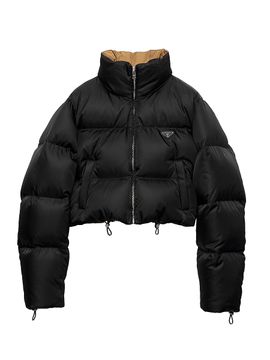 Prada Women's Cropped Nylon Down Jacket