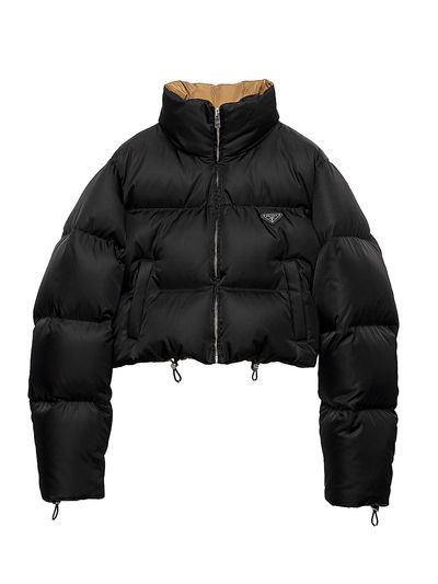 Prada Women's Cropped Nylon Down Jacket