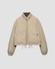 Prada Women's Cropped Technical Poplin Down Coat - 7
