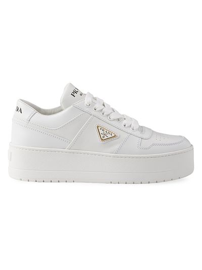 Prada Women's Downtown Bold Leather Sneakers