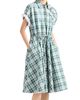 Prada Women's Embroidered Checked Cotton Dress - 2