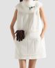 Prada Women's Embroidered Natté Fabric Mini Dress - 2