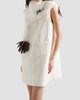 Prada Women's Embroidered Natté Fabric Mini Dress - 3